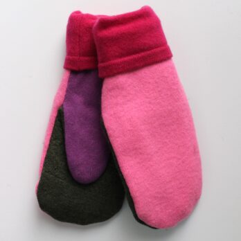 Recycled Wool Mittens (Medium)